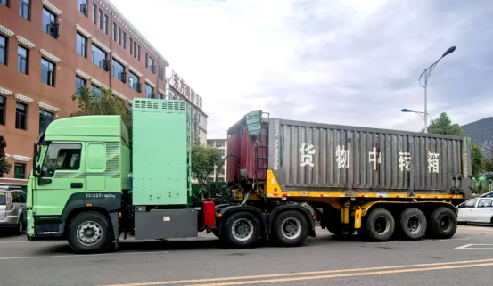 西藏首台“6686体育造”氢能重型卡车乐成试车-6686体育