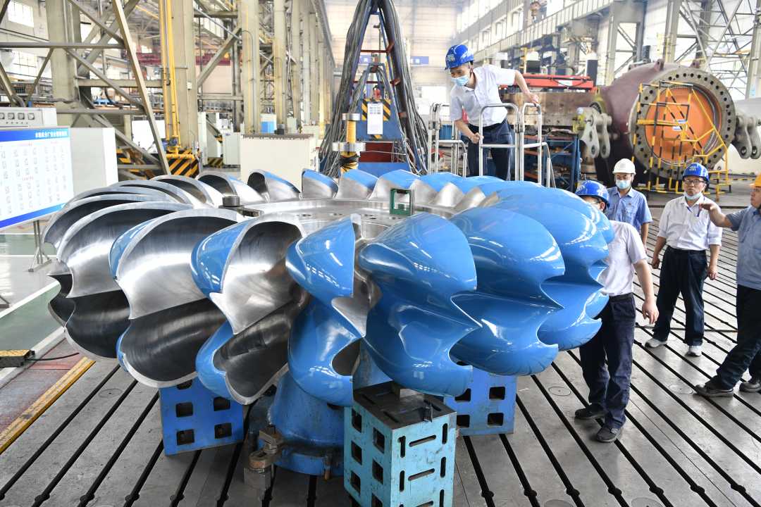 [经济日报]国产化首台150兆瓦级大型攻击式转轮乐成下线-6686体育